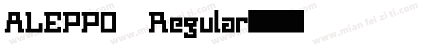 ALEPPO Regular字体转换